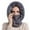 Grey, variant on Winter Women 3in1 Knitted Ski Hat With Scarf Neck Warmer Fleece Lined Hood Face Mask Adult Balaclava For Outdoor Sports