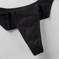 thumbnail image 4 of Sunvit-Panties Juniors Thong Underwear - Comfortable Nylon Spandex, Seamless No Panty Lines, Black Size S - Stretchy for Daily Wear & Form-Fitting Leggings, 4 of 9
