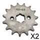 thumbnail image 1 of 2X 15T Dientes 17mm Sharpla Cadena Piñón Delantero 428 Dirt Bike ATV 2 Piezas, 1 of 8