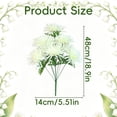 thumbnail image 3 of Artificial Mourning Chrysanthemum 9 Stems, Fake Sacrificial Flowers for Cemetery Graveside Memorial Decoration, 3 of 7