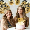 thumbnail image 4 of AYUQI 16th Birthday Decorations, 16th Birthday Gifts for Girls, 16th Birthday Sash, Gold Birthday Crown, Balloons, Cake Topper, Keyring, 4 of 8