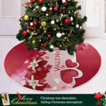 thumbnail image 6 of Coolnut Valentine's Day Tree Skirt Home Decoration Large Round Hearts Christmas Tree Skirt for Holiday Party Home Christmas Day Ornaments,47.2", 6 of 6