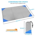 thumbnail image 3 of Amerteer Outdoor Picnic Blanket (79" x 55") -Compact, Lightweight, Sand Proof Pocket Blanket Best Mat for The Beach, Hiking, Travel, Camping, Festivals with 4 Stakes& 1 Carabiner, 3 of 7