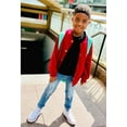 thumbnail image 3 of KIDSCOOL SPACE Baby Girls Little Kid Elastic Ripped Jeans StoneWashed Pants,6-12 Months, 3 of 8