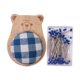 thumbnail image 1 of Alfiletero con base de madera de 100 alfileres, accesorios para herramientas de costura para el hogar Set C, 1 of 9