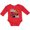 Red, variant on Inktastic Little Sister and Biggest Fan Basketball Player Girls Long Sleeve Baby Bodysuit