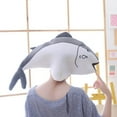 thumbnail image 3 of Soft Plush Fish Hat Party Costume Hat Plush Hat Unisex Dress up Hat Photo Props, 3 of 9