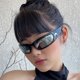 thumbnail image 2 of Nueva Llegada Luna Rectangular Tendencia Gafas De Sol Mujer Hombre Ciclismo Deportes Al Aire Libre Vintage Hip Hop Punk UV400, 2 of 4