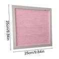thumbnail image 3 of huayou Wooden Frame Pink Felt Letter Board, Square Message Display Board for Home Cafe Shop Wall Decor Decoration, 3 of 6