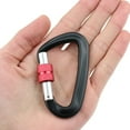 thumbnail image 4 of 5 PCS Carabiner with Screw Lock Gate 12KN Heavy Duty Carabiner Clips for Hammocks Camping, 4 of 8