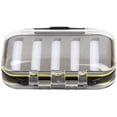 thumbnail image 1 of Fishing Fly Box Double Clear Lid Pocket Size Waterproof, 1 of 4