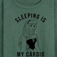 thumbnail image 3 of Disney Princess - Aurora Sleeping Is My Cardio - Women's Lightweight French Terry Long Sleeve Shirt, 3 of 5