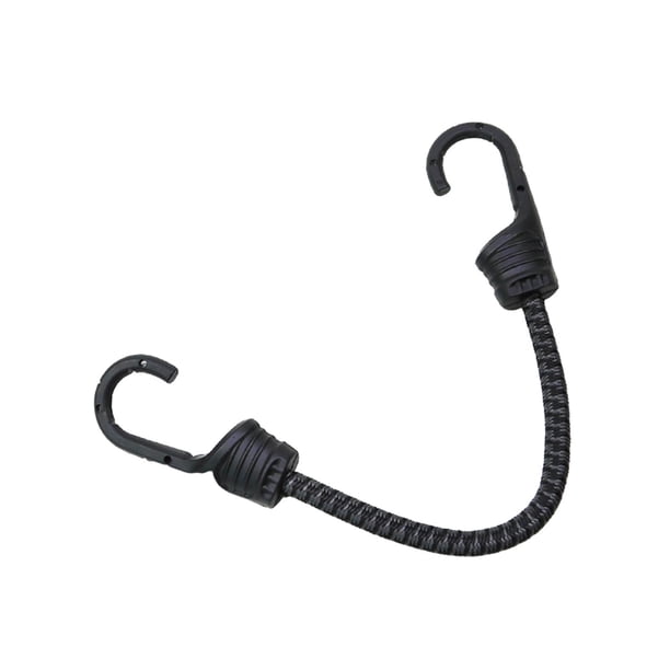 Cuerda elástica para bicicleta, cuerda para portaequipajes de bicicleta, equipaje multifuncional portátil Negro Gris 30cm