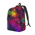 thumbnail image 2 of Balery Bright Universe Vintage Canvas Backpack for Men and Women - Large Capacity, Durable Travel Laptop Bag for School, Work, Hiking, and Outdoor Activities, 2 of 7
