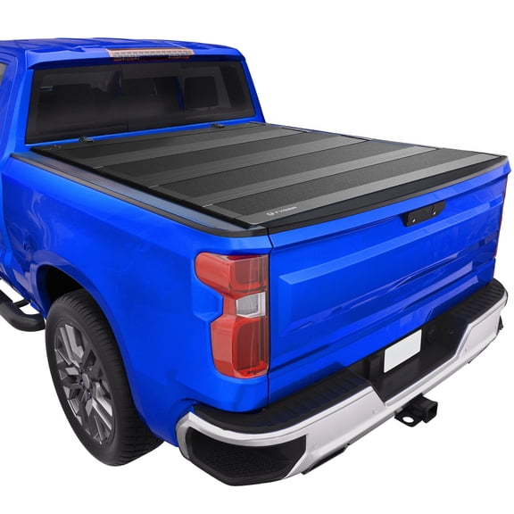 Tyger Auto T4 Flip-Up Low Profile Hard Alloy Truck Bed Tonneau Cover Compatible with 2020-2026 Chevy Silverado GMC Sierra 2500 3500HD (Fit model w Rail Cap) | 6'10" (82") Bed | TG-BC4C4424