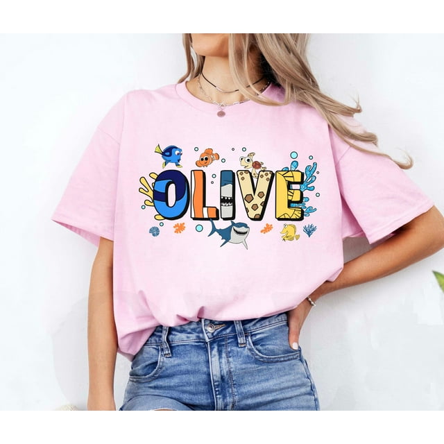 Personalized Pixar Finding Nemo Dory Bruce Themed T-Shirt, Disneyland Family Matching Shir - Pepper - L