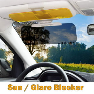 TFY TFY Car Visor Extender Anti-Glare Sun Visor Extender Window Sunshade  and UV Rays Blocker - Black (2 Pieces) : : Car & Motorbike