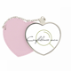 thumbnail image 1 of Ambivalente contrario confianza engaño Bolsa de viaje Mirror maquillaje corazón rosa, 1 of 4