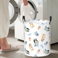 thumbnail image 5 of Zofaai Bluey Pattern Round Single-layer Dirty Clothes Basket, Standing Waterproof Dirty Clothes Storage Bag Household Items-Medium, 5 of 6