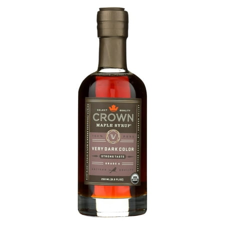 Crown Maple Syrup - Very Dark Color And Strong Taste - Case Of 8 - 8.5 Fl