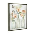 thumbnail image 4 of Stupell Industries Soft Pink Flower Vases Botanical & Floral Painting Gray Floater Framed Canvas Art Print Wall Art, 17 x 21, 4 of 10