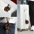 thumbnail image 6 of Pumpkin Set of 2pcs PU Leather Round Suitcase Tags with Privacy Cover and Name ID Tag - Ideal for Travel Luggage, Handbags, Backpacks, School Bags, 6 of 6