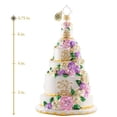 thumbnail image 3 of Christopher Radko Six-Tier Celebration Wedding Cake Ornament Christmas 1020789, 3 of 3