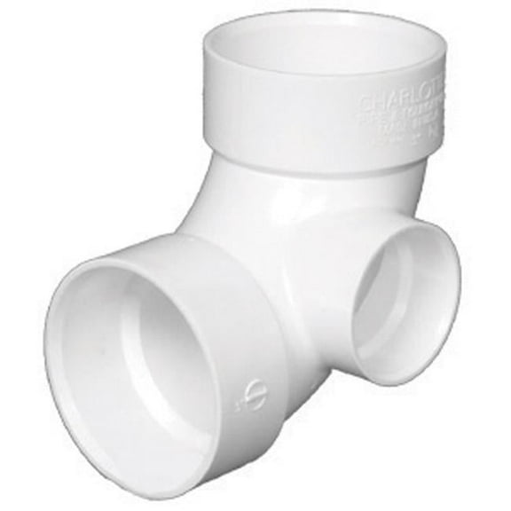 Schedule 40 3 in. Hub x 3 in. dia.Hub PVC 90 deg Elbow