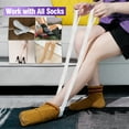 thumbnail image 2 of Sock Aid, Sock Helpers to Put on Your Socks for Seniors, Disabled, Pregnancy, Assist Device for Elderly, Tool Aide Puller Easy on and Off with No Bending(Purple), 2 of 6