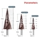 thumbnail image 4 of Step Drill Bit Set, 3Pcs Titanium Step Drill Bits, B, 4 of 5