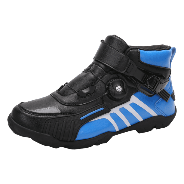 Botas De Moto Y Zapatos De Moto Para Todas Las Estaciones Para Hombre Y Mujer,Negro y azul,38