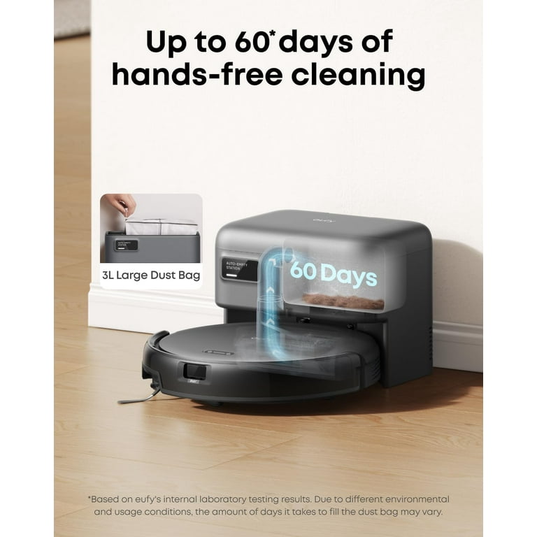Anker Eufy　Robot Vacuum Auto-Empty C10 eufy Robot Vacuum C10 with Self Emptying, 8 Weeks Hands Free +6