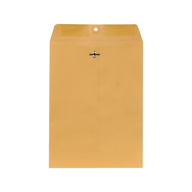 Staples Brown Kraft Clasp Envelopes 9" x 12" 250/Box 487493 Walmart