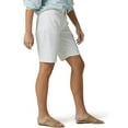 thumbnail image 2 of Wrangler Womens Denim Bermuda Shorts White 0, 2 of 6