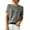 Grey, variant on Womens Summer Tops Women Soft Knit Hem Trim Crew Neck Short Sleeve Loose Cashmere Blend Cropped T Shirt Lightweight Inner Layer Base Layering Short Top For Spring Summer Black XL