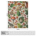 thumbnail image 4 of Nawypu Vintage Foxes Rabbits Mushrooms Forest Corner Blanket Print Soft Lightweight Warm Cozy Plush for Bedding Couch Practical Gift Universal, 4 of 6