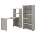 thumbnail image 1 of Bureau par kathy ireland Echo Bibliothèque Bureau avec Rangement en Sable Gris, 1 of 7