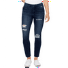William Rast Women's Distressed High Rise Skinny Jeans Blue- Size 28