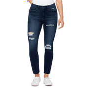 William Rast Women's Distressed High Rise Skinny Jeans Blue- Size 28