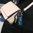 thumbnail image 5 of Yuyamidu Blue Butterfly Chapstick Holder Keychain Flower Chapstick Sleeve Keychain Elastic Lipstick Holder Lip Balm Pouch Fashion Keychain Holder for Womens, 5 of 6