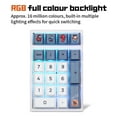 thumbnail image 4 of Darmoshark K3QMK Wired Mini Numeric Keypad Digital Mechanical Keyboard 21 Keys RGB Backlight Portable Design PBT Dual Colour Full Key Hot-Swappable Shaft Ergonomic design for Laptop Desktop,, 4 of 5