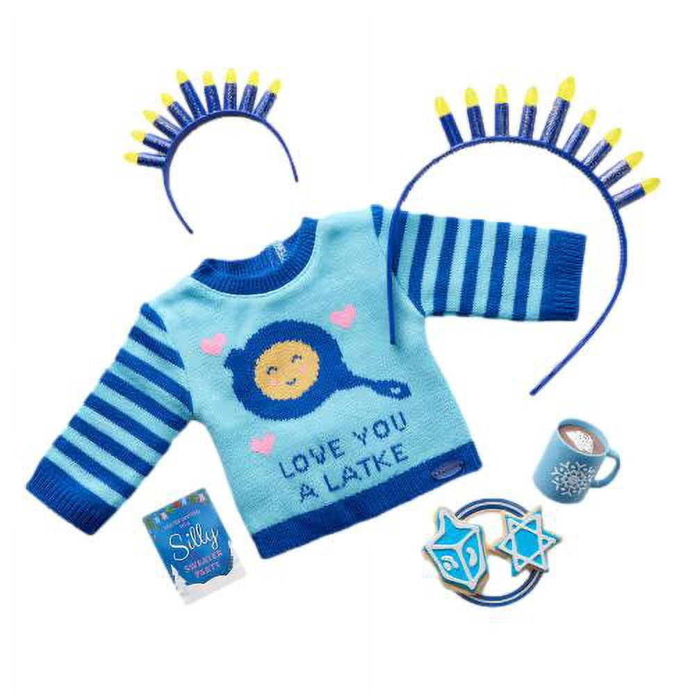 American Girl Truly Me In the Hanukkah Spirit Sweater & Accessories for 18" Dolls (Doll Not Included)