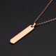 thumbnail image 1 of Collar personalizado de acero de titanio para hombres y mujeres, colgante de sección tridimensional, código de música, tallado con láser, spotify, 1 of 4