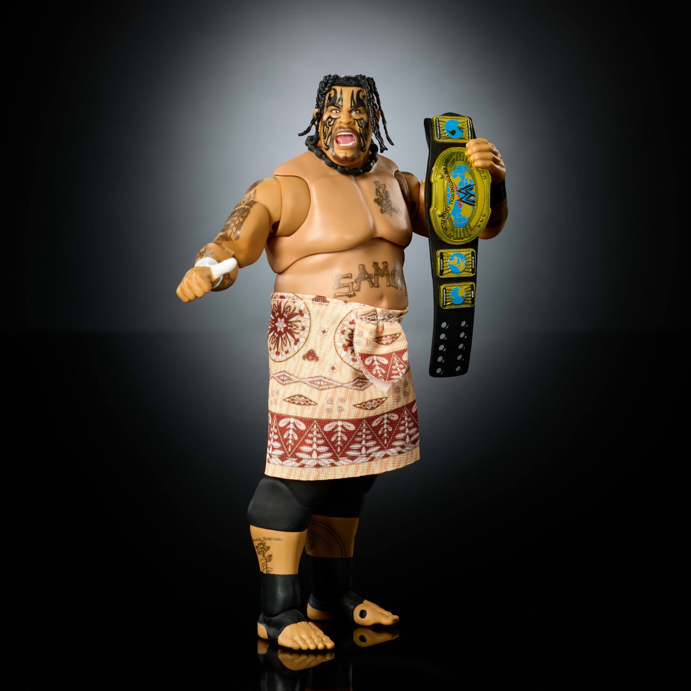 WWE Ultimate Edition Umaga Action Figure & Accessories Set, 6-inch Collectible Superstar