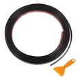 thumbnail image 1 of Kit de tira de moldura de ventana Unique Bargains para parachoques de automóvil exterior, puerta, cuerpo, autoadhesivo, a prueba de rasguños, adhesivo decorativo de 9.8ft x 0.24" Negro 1 juego, 1 of 7