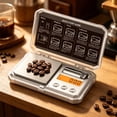 thumbnail image 4 of Iumwxz Mini Pocket Jewelry Scale Electronic Gram Measure Precise Portable Toolbox Baking Herbs Weighing Kitchen Digital Small Item Gift Silver, 4 of 6