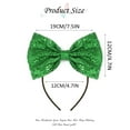thumbnail image 2 of Christmas Bow Headband Sequin Bow Hair Hoop Holiday Cute Headbands Big Bows Hair Band Christmas Party Gifts Hair Accessory for Women and Kids (B Red), 2 of 4