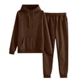 thumbnail image 5 of Gkeoshab Fall Sweaters for Women Tracksuit Sweatsuit Sweatshirt and Sweatpant for Women Men 2 Piece Sets Pullover Sweater Coffee XXL, 5 of 9