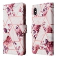 thumbnail image 2 of Compatible with iPhone XS Max Premium Vintage PU Leather Magnetic Closure Case with Strap Flip Cover, 2 of 5