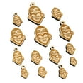 thumbnail image 1 of Sloth I Love You Wood Mini Charms Shapes DIY Craft Jewelry - With Hole - 12mm (26pcs), 1 of 7